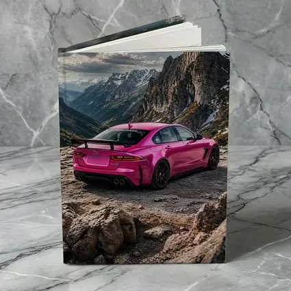 Jaguar XE SV Project Eight Pink Mountains