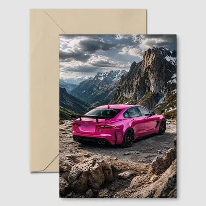 Jaguar XE SV Project Eight Pink Mountains