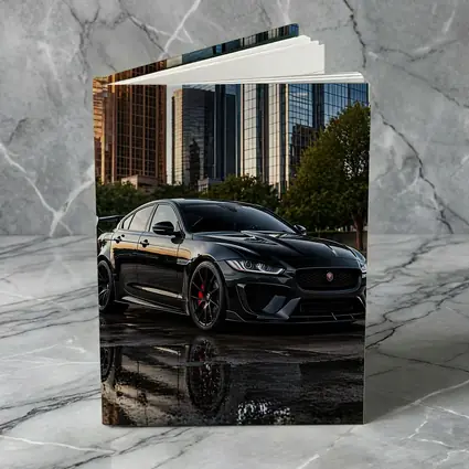 Jaguar XE SV Project Eight City Skyline
