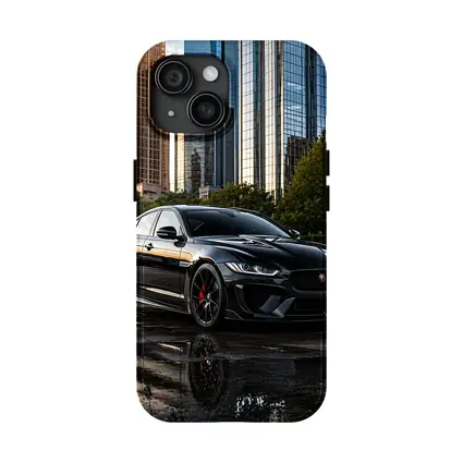 Jaguar XE SV Project Eight City Skyline