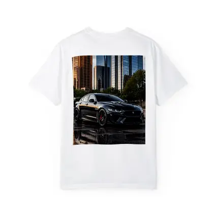 Jaguar XE SV Project Eight City Skyline