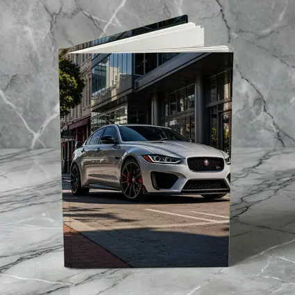 Jaguar XE SV Silver Urban Street Scene