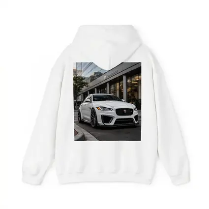 Jaguar XE White Sedan Urban City Street