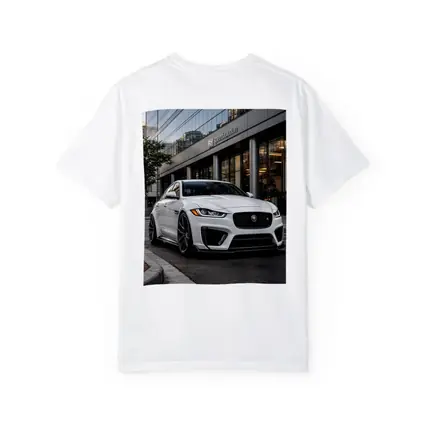 Jaguar XE White Sedan Urban City Street