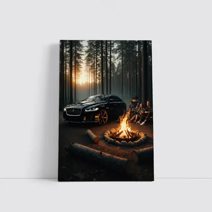 Jaguar XF Black Forest Campfire Night