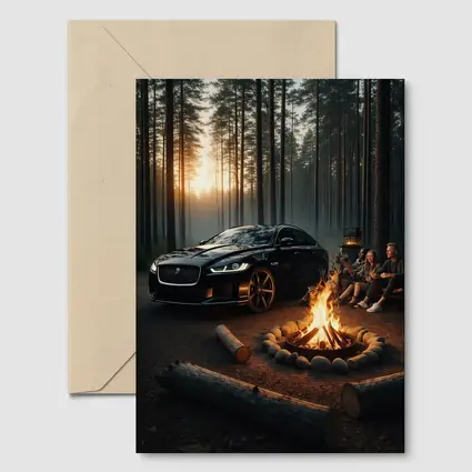 Jaguar XF Black Forest Campfire Night