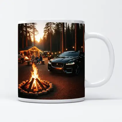 Jaguar F-Pace Black Forest Campfire Sunset