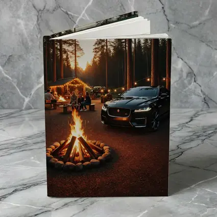 Jaguar F-Pace Black Forest Campfire Sunset