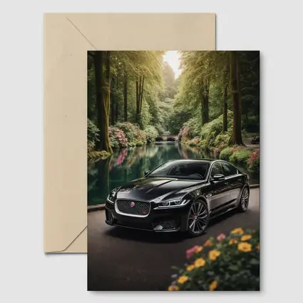 Jaguar XF Black Sedan Forest River