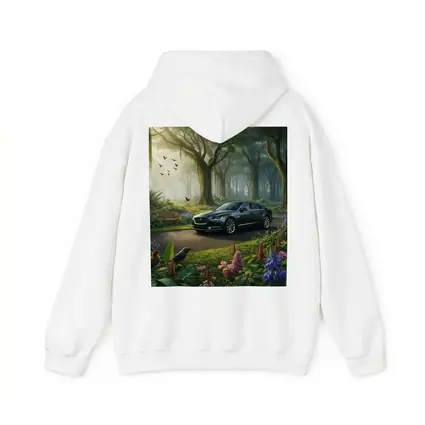 Jaguar XJ Sedan in Lush Forest Garden