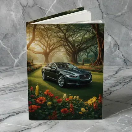Jaguar XF Sedan Parked In Garden