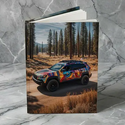 Jeep Cherokee Bold Colorful Wrap Forest Trail