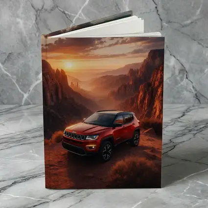 Jeep Compass Red SUV Canyon Sunset