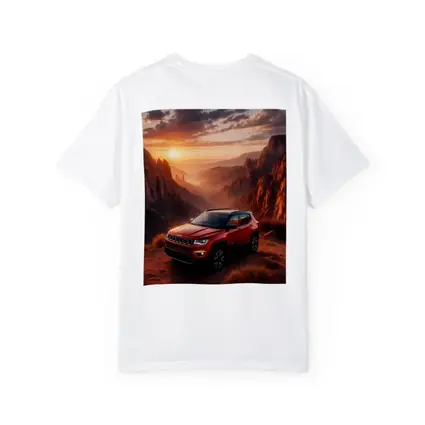 Jeep Compass Red SUV Canyon Sunset
