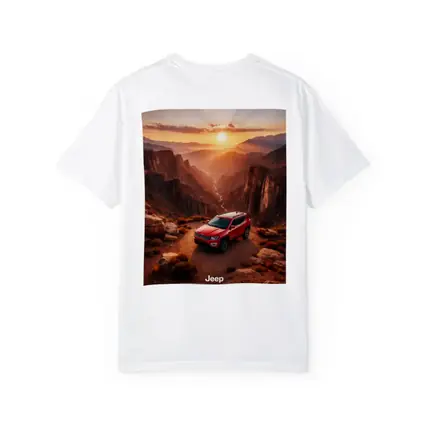Jeep Compass Red SUV Canyon Sunset