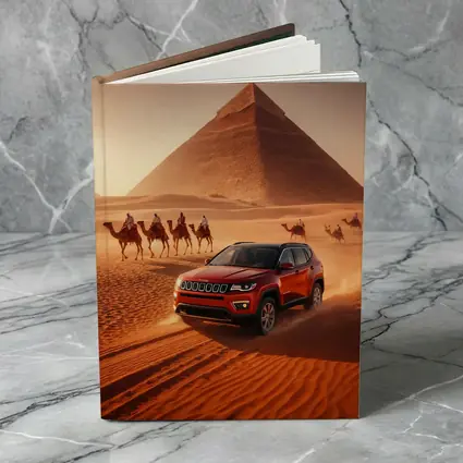 Jeep Compass Red Desert Egypt Pyramids