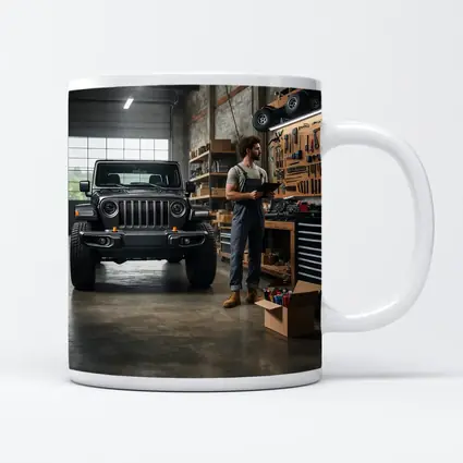 Jeep Gladiator Black Truck Inside Garage
