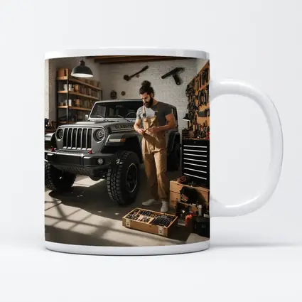 Jeep Gladiator In Workshop Garage Setting
