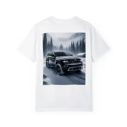 Jeep Grand Cherokee Black Winter Snow Forest