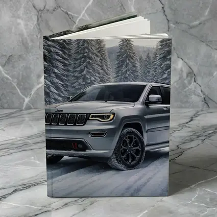 Jeep Grand Cherokee Silver SUV Snowy Forest