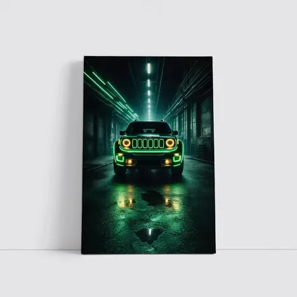 Jeep Renegade Neon Green Dark Urban Garage