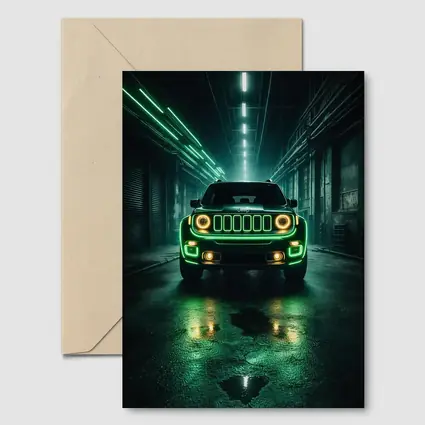Jeep Renegade Neon Green Dark Urban Garage