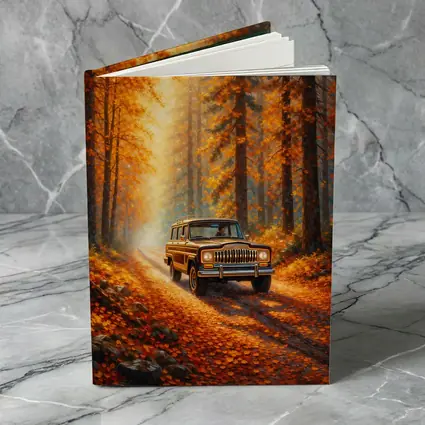 Jeep Wagoneer Autumn Forest Dirt Road
