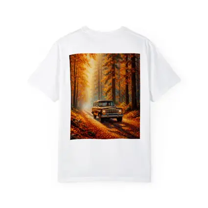 Jeep Wagoneer Autumn Forest Dirt Road