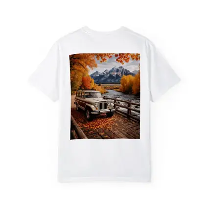 Jeep Wagoneer On Bridge Autumn Mountains