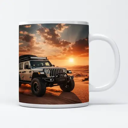 Jeep Wrangler Tearing Through Desert Dunes