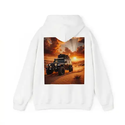 Jeep Wrangler Tearing Through Desert Sunset