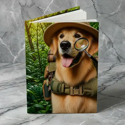 Golden Retriever Explorer Dog Jungle Adventure