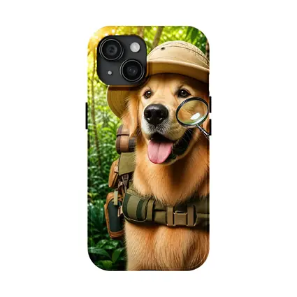 Golden Retriever Explorer Dog Jungle Adventure