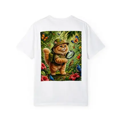 Persian Cat Explorer in Tropical Jungle
