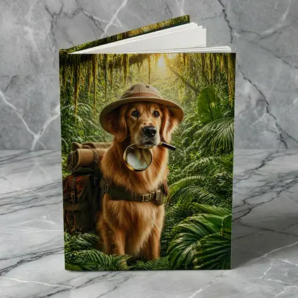Golden Retriever Explorer Dog Jungle Adventure