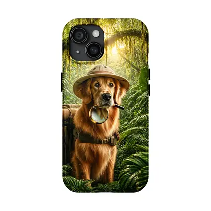 Golden Retriever Explorer Dog Jungle Adventure
