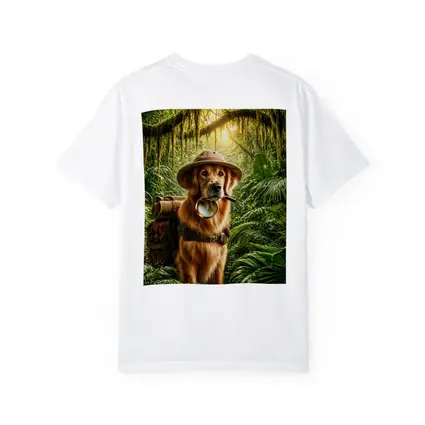 Golden Retriever Explorer Dog Jungle Adventure