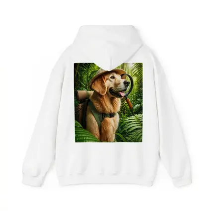 Golden Retriever Explorer in Jungle Adventure