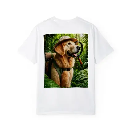 Golden Retriever Explorer in Jungle Adventure