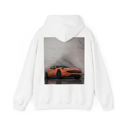 Karma GS6 Orange Sports Car Marble Background