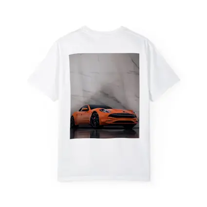 Karma GS6 Orange Sports Car Marble Background