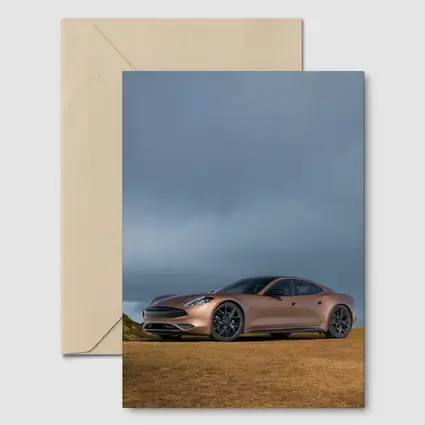 Karma GS6 Parked On Stormy Hillside