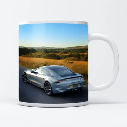 Karma Invictus Silver Car Country Road