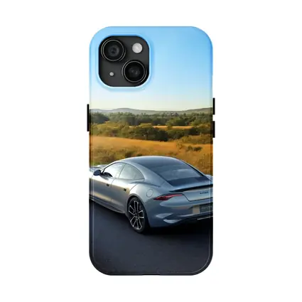 Karma Invictus Silver Car Country Road