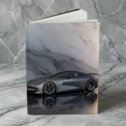 Karma Kaveya Supercar Against Marble Background