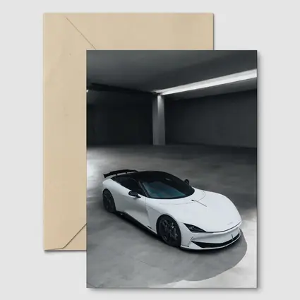Karma Kaveya White Supercar Concrete Garage