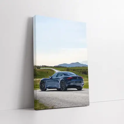 Karma Kaveya Blue Electric Car Rural Road