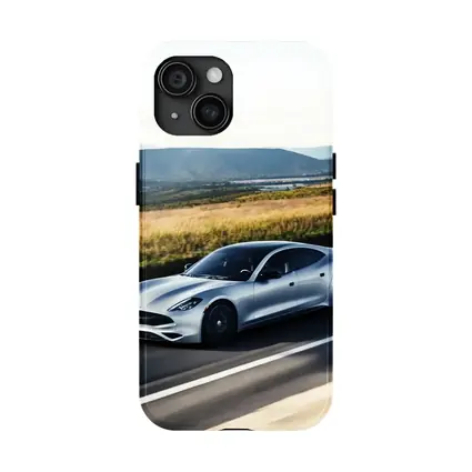 Karma Revero Silver Sedan Open Road Drive