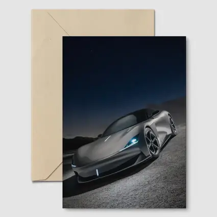 Karma Revero Supercar Under Night Sky