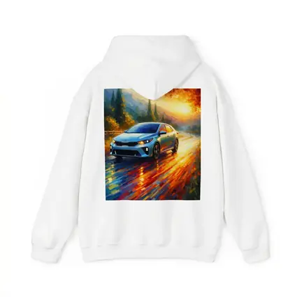 Kia Forte Impressionist Style Oil Painting Art